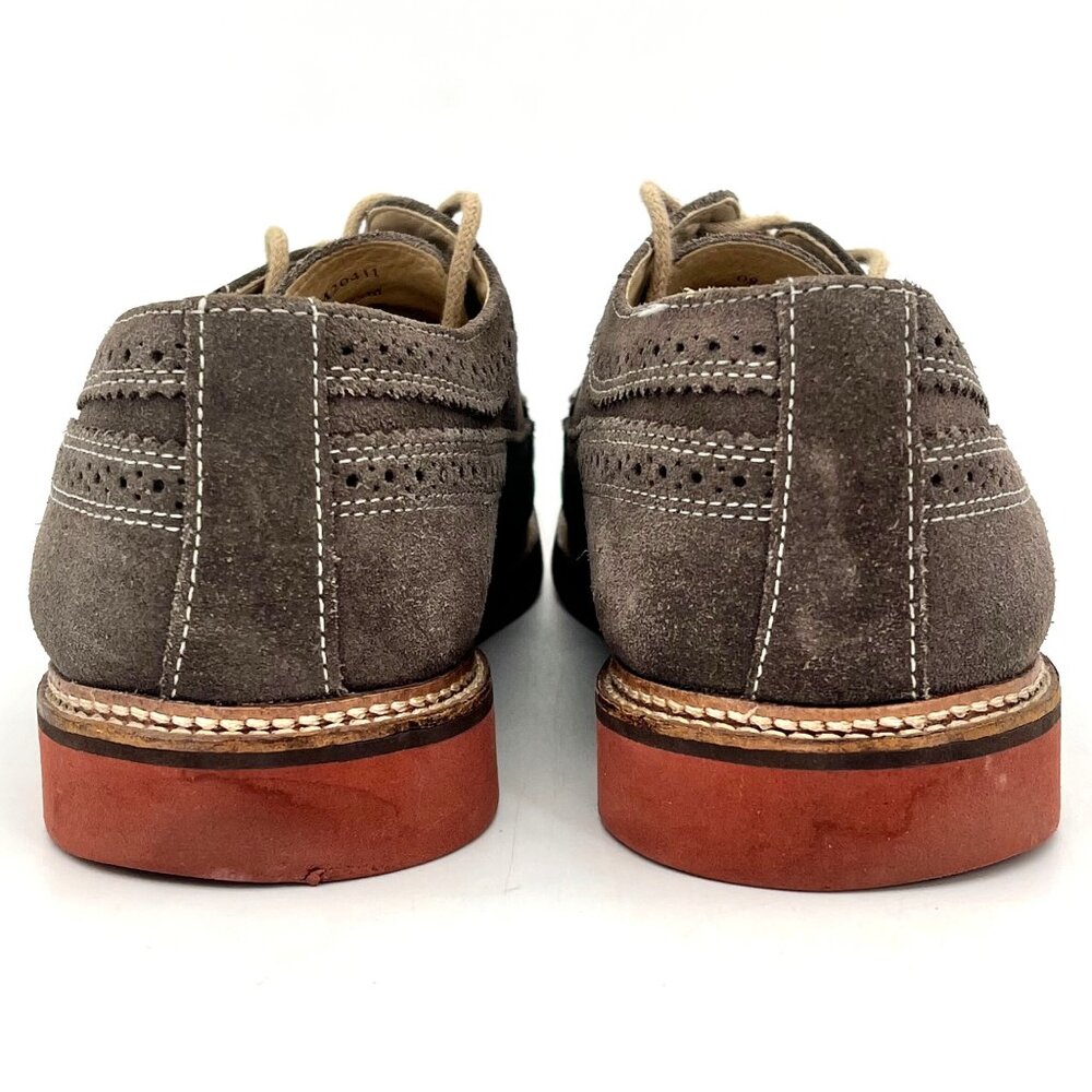 1901 Derby Wingtip Oxford Shoes Mens 11.5M Gray Suede Leather Upper Nordstrom - Picture 7 of 16